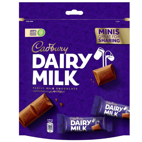 Cadbury Dairy Milk Plain Chocolate Sharing Pack 168g