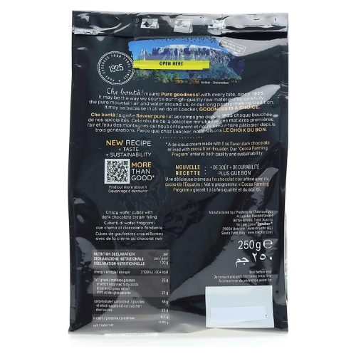 Loacker Quadritini Dark Chocolate Bite Size Wafers - 125 gm