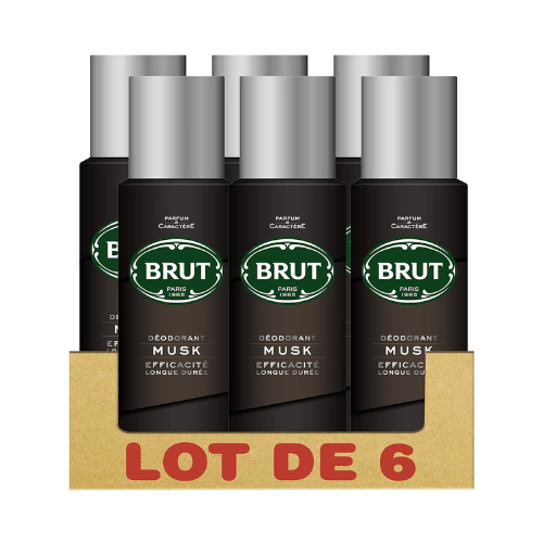 Brut Men's Deodorant Spray 200 ml - Pack of 6