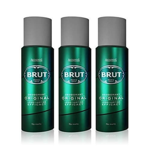 Brut Original Deodorant Body Spray for Men, Masculine Long-Lasting Deo with Fresh, Authentic Fragrance, Imported, Deo Combo Pack of 3 (200ml Each)