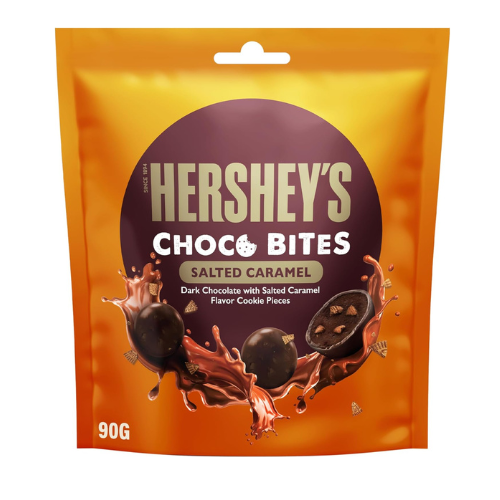 Hershey’s Choco Bites Salted Caramel, with Dark Chocolate Flavour Coating, 90g
