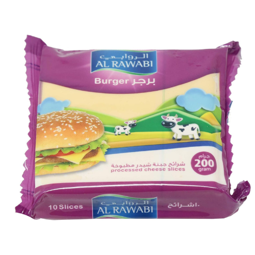 Al Rawabi Burger Cheese Slices 200g