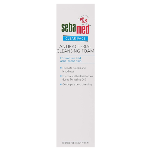 Sebamed Clear Face Antibacterial Cleansing Foam, 150 ml
