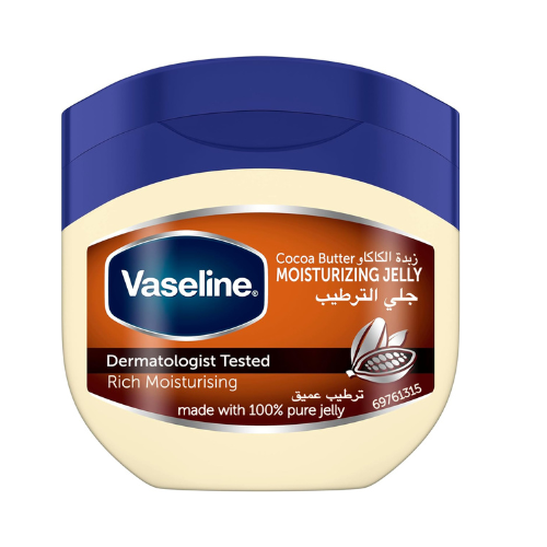 Vaseline Moisturizing Petroleum Jelly, for dry skin, Cocoa Butter, to heal dry and damaged skin, 100ml