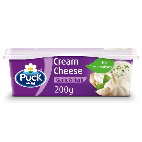 Puck Cream Cheese Spread Garlic & Herbs 200g