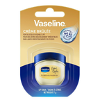 Vaseline Lip Care Crème Brulee Lip Balm Tub With Pure Jelly & Crème Brulee For Deliciously Kissable Lips| Nourishes & Protects Lips| Non-greasy Lip Moisturizer for Naturally Tinted Lips| 7 gm
