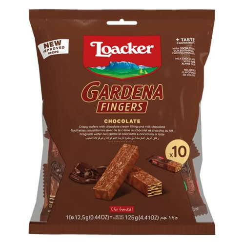Loacker Gardena Chocolate Fingers, 125 Gm