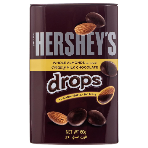 Hershey'S Almond Drop Tin, 60 gm