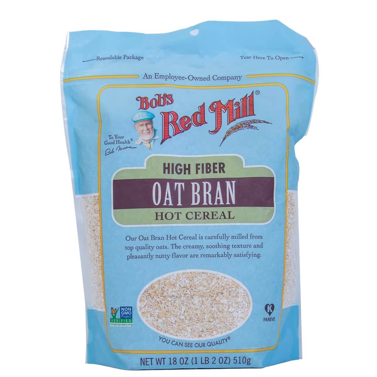 Bob's Red Mill High Fiber Oat Bran Hot Cereal 510g