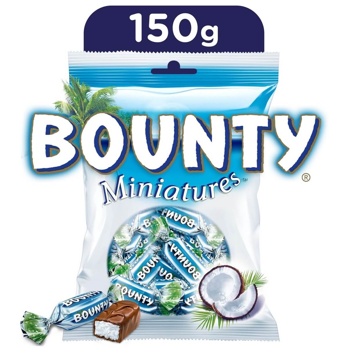 Bounty Miniatures Milk Chocolate Mini Bar 150g