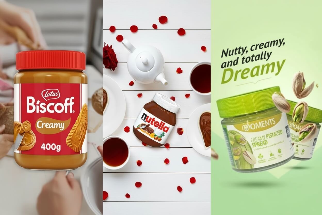 Favourate Spread combo of Nutalla , Biscoff and Pistachio Spread