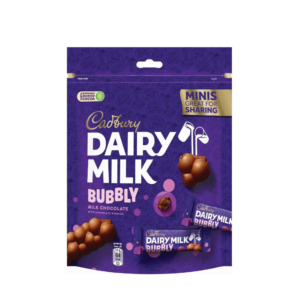 cadbury dairy milk bubbly milk chocolate 168 g