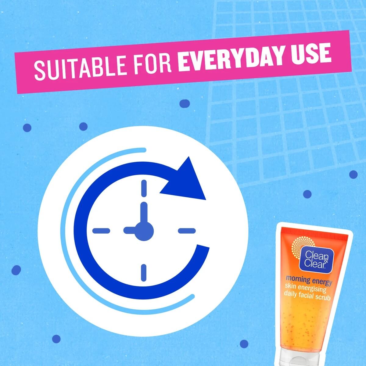 Clean & Clear Daily Facial Scrub Morning Energy Skin Energising 150ml