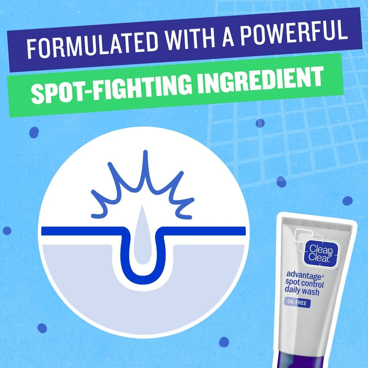 Clean & Clear Daily Facial Wash Advantage Spot Control 150ml