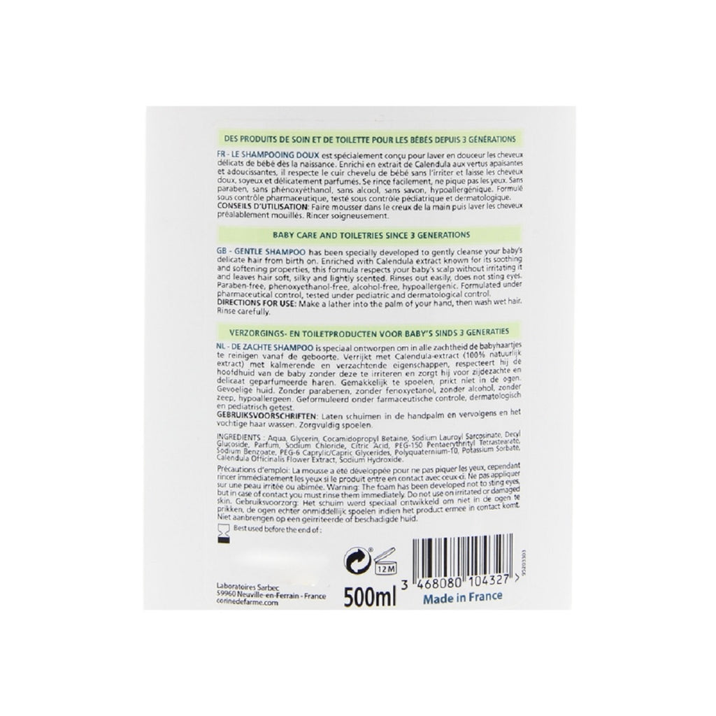 Corine De Farme Gentle Shampoo Sulfate Free 500ml