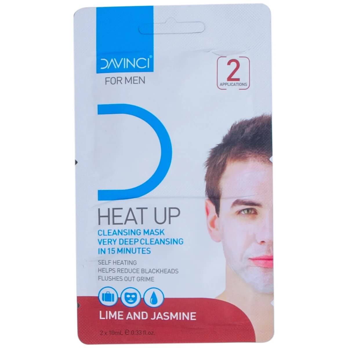 Davinci Heat Up Cleansing Mask For Men 2 x 10ml