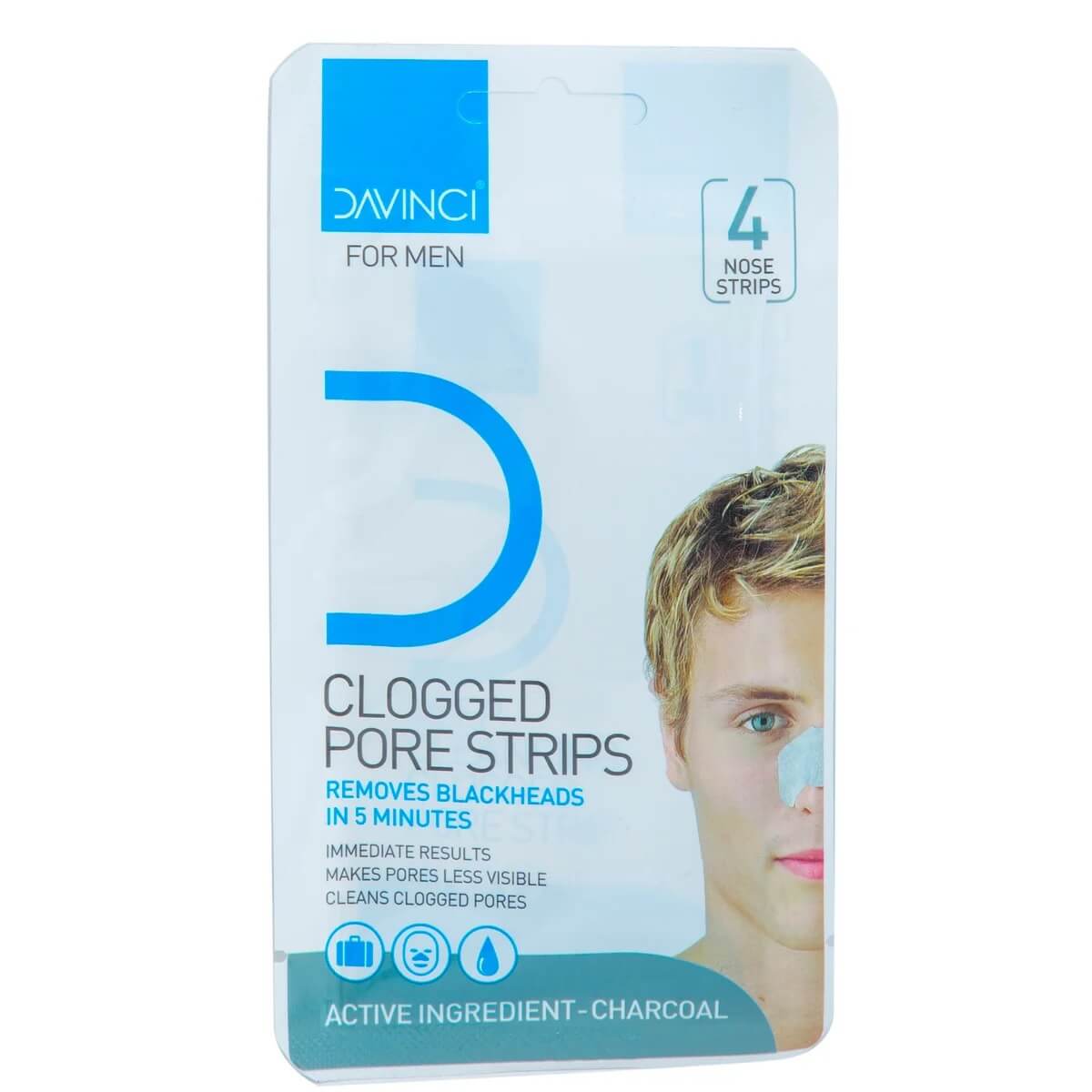 Davinci Nose Strip For Men Clogged Pore Strips 4pcs