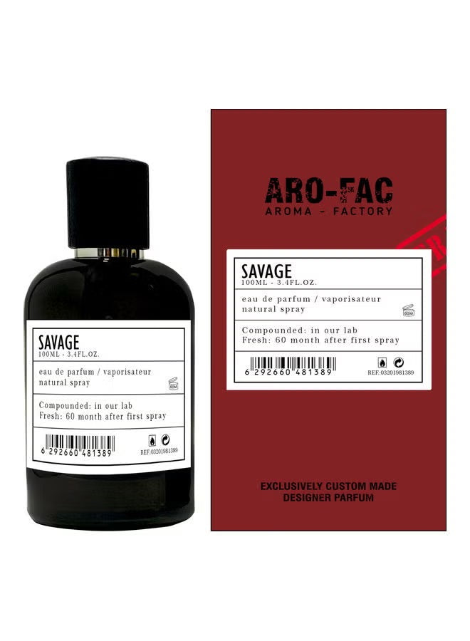 Dhamma Aro-Fac Savage Perfume For Unisex EDP 100ml
