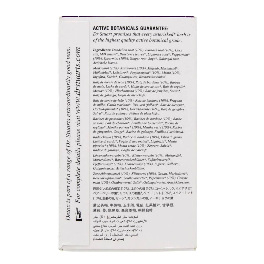 Dr.Stuart's Detox Naturally Caffeine Free Tea 15pcs
