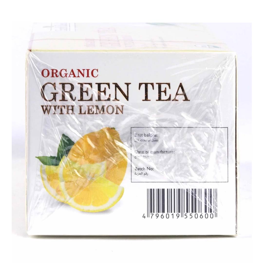 Earth's Finest Organic Green Tea With Lemon 25pcs