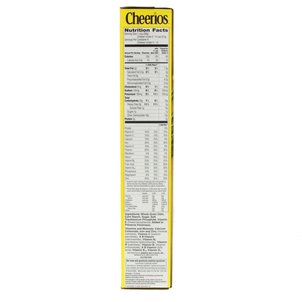 General Mills Cheerios Whole Grain Oats Cereal 252g