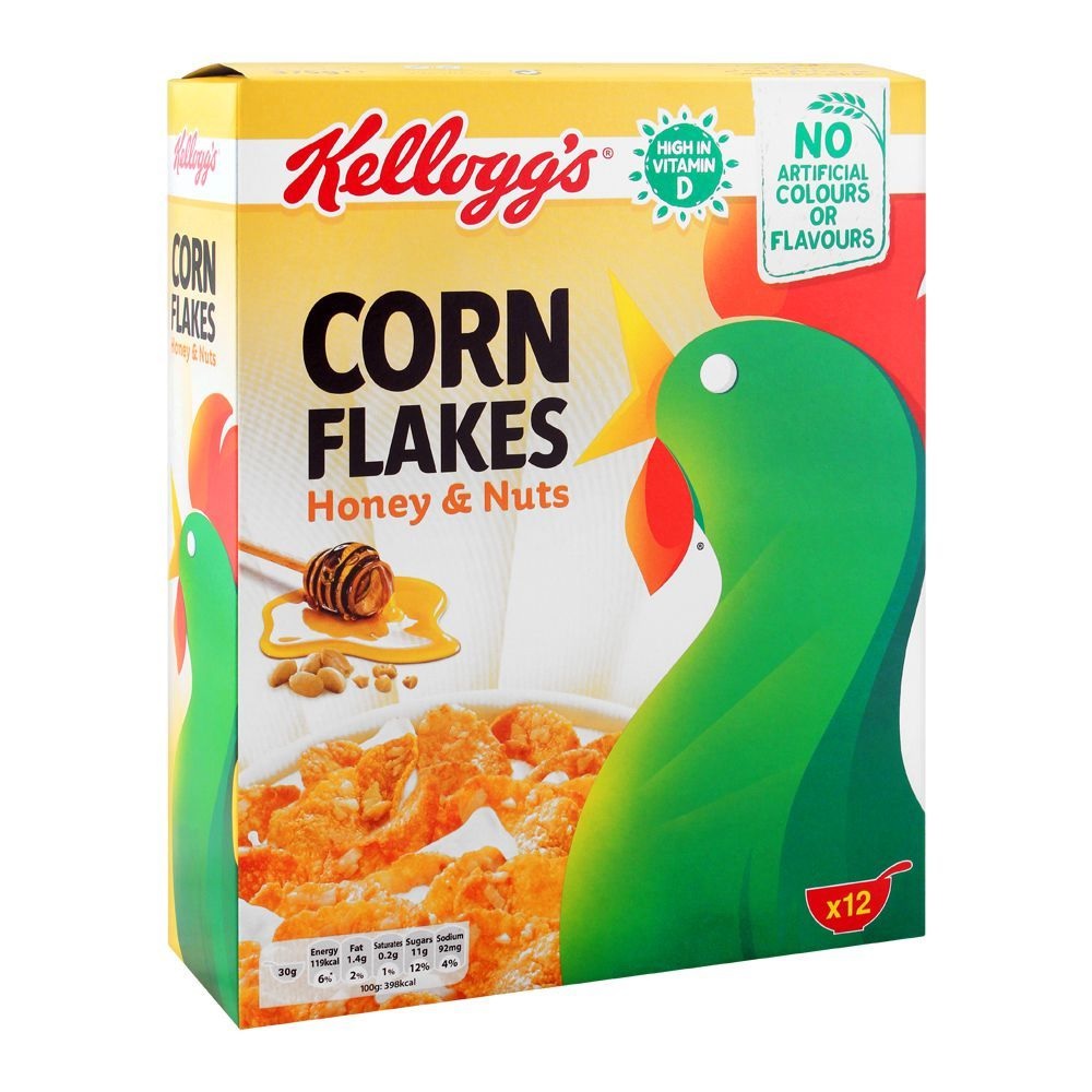Kellogg_s Corn Flakes Honey _ Nuts 375g