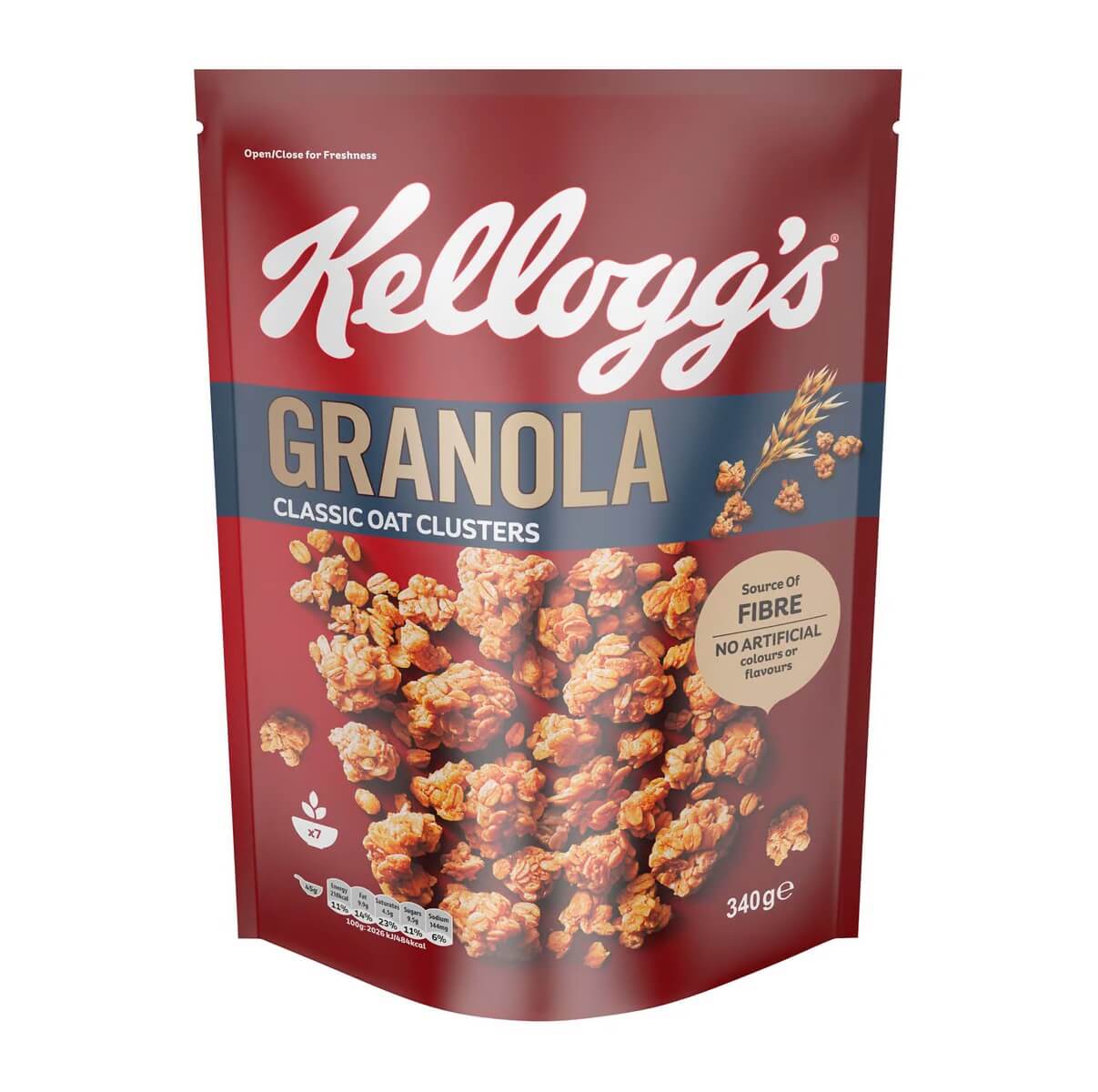 Kellogg's Granola Classic Oat Clusters 340g