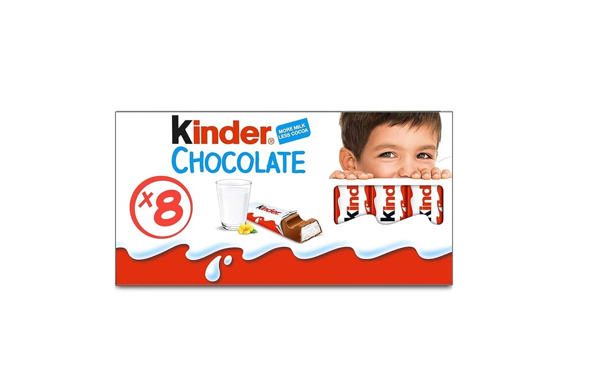 Kinder Chocolate 100G pack of 8