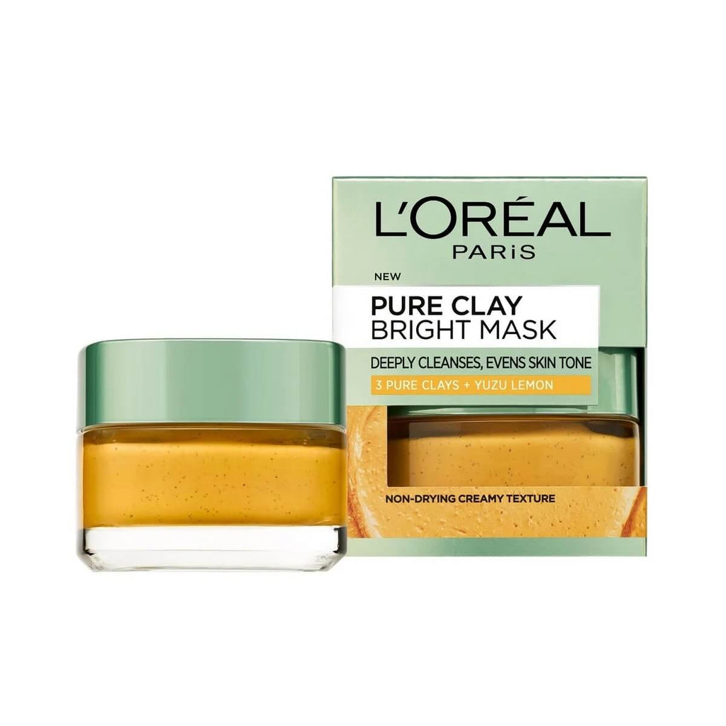 L'Oreal Paris Pure Clay Bright Mask with Yuzu Lemon 50ml