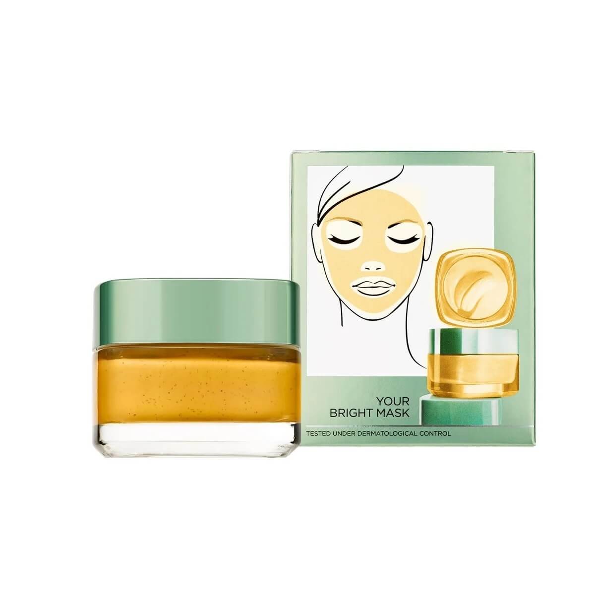 L'Oreal Paris Pure Clay Bright Mask with Yuzu Lemon 50ml