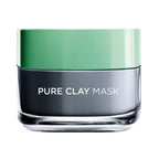 L'Oreal Paris Skin Care Pure Clay Black Mask Detoxifies & Clarifies 50ml