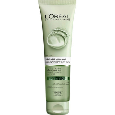 L'Oreal Paris Skin Care Pure Clay Cleanser Green Purifies & Matifies 150ml