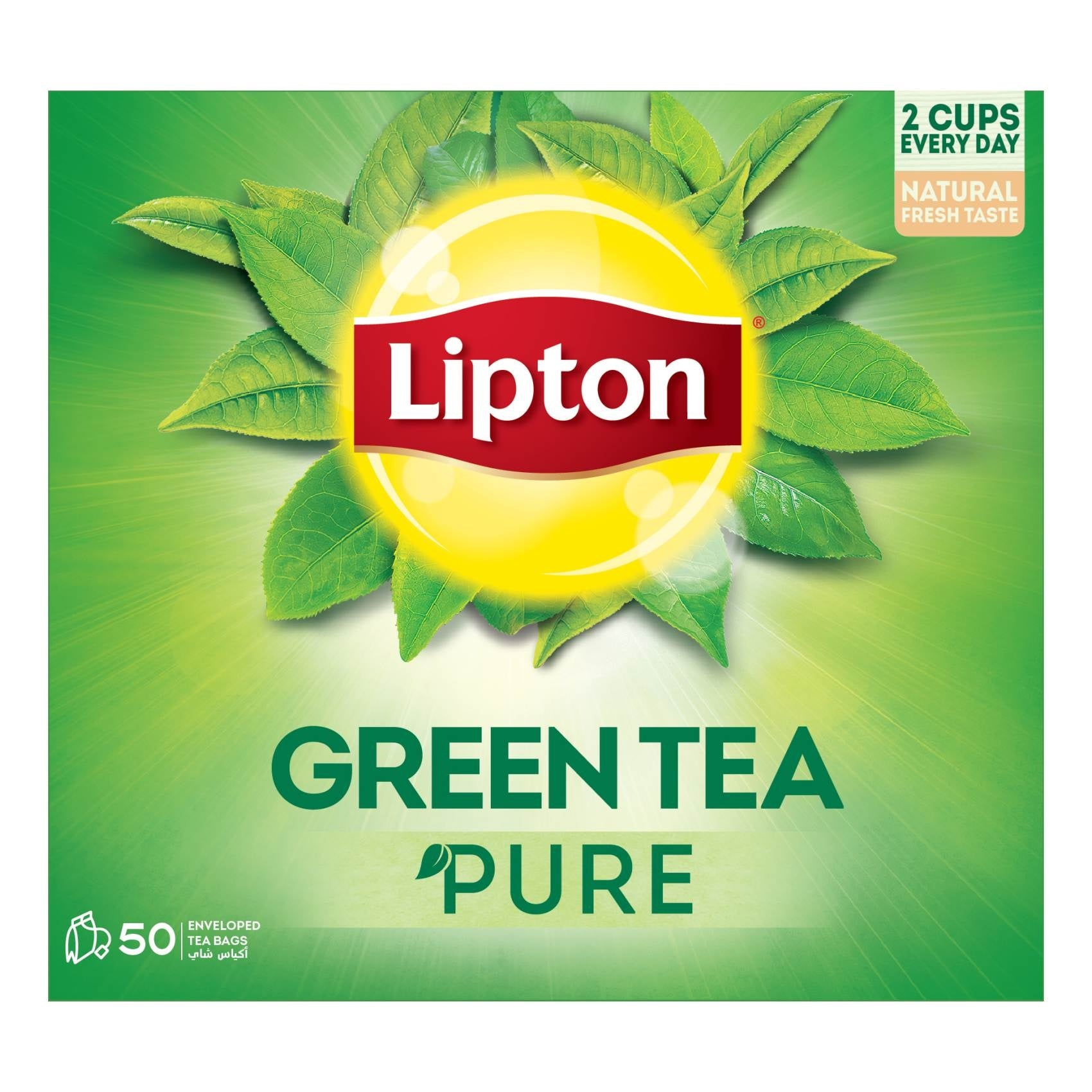 Lipton Green Tea Pure 50 Envelope Tea Bags