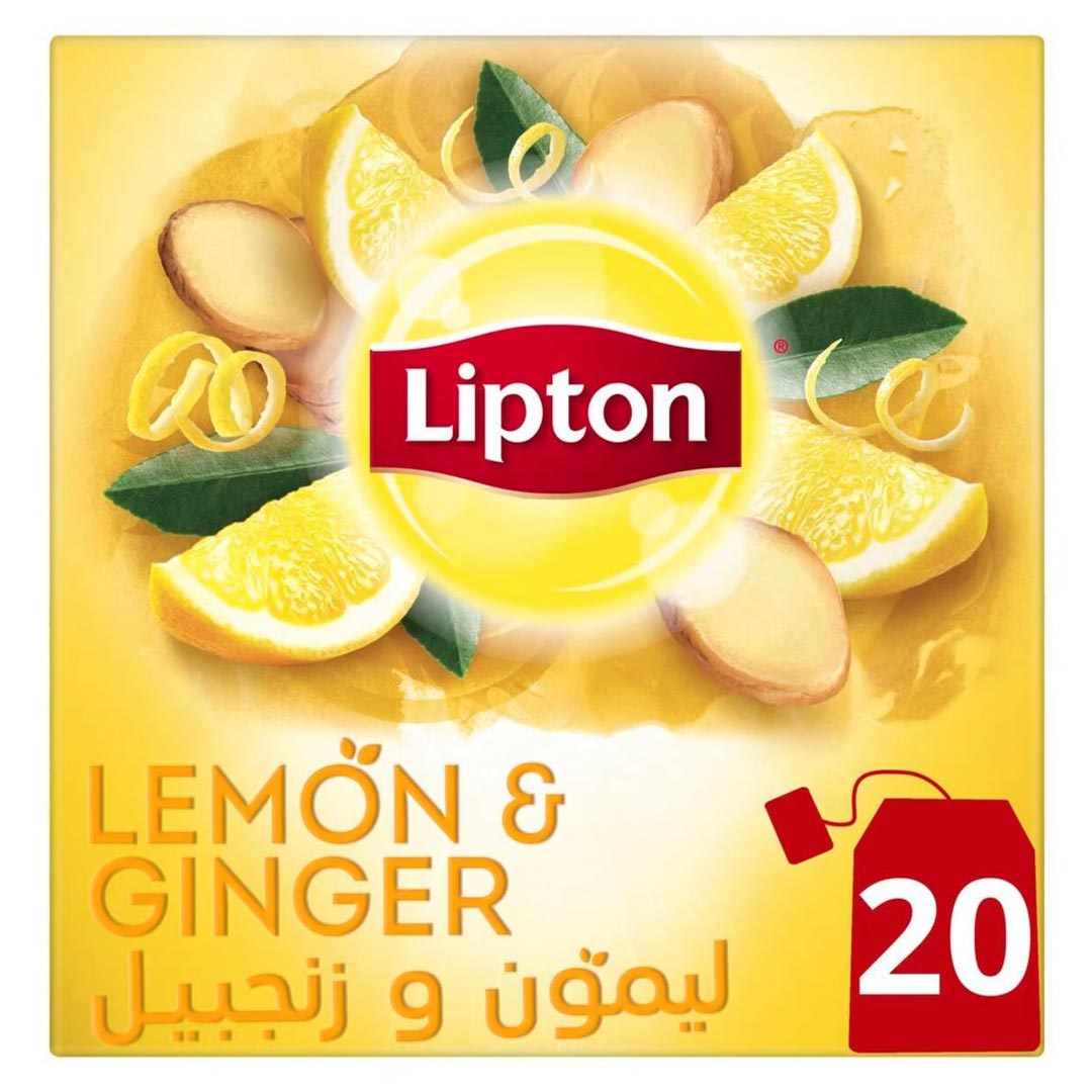Lipton Herbal Infusion Tea Lemon & Ginger 20 Teabags
