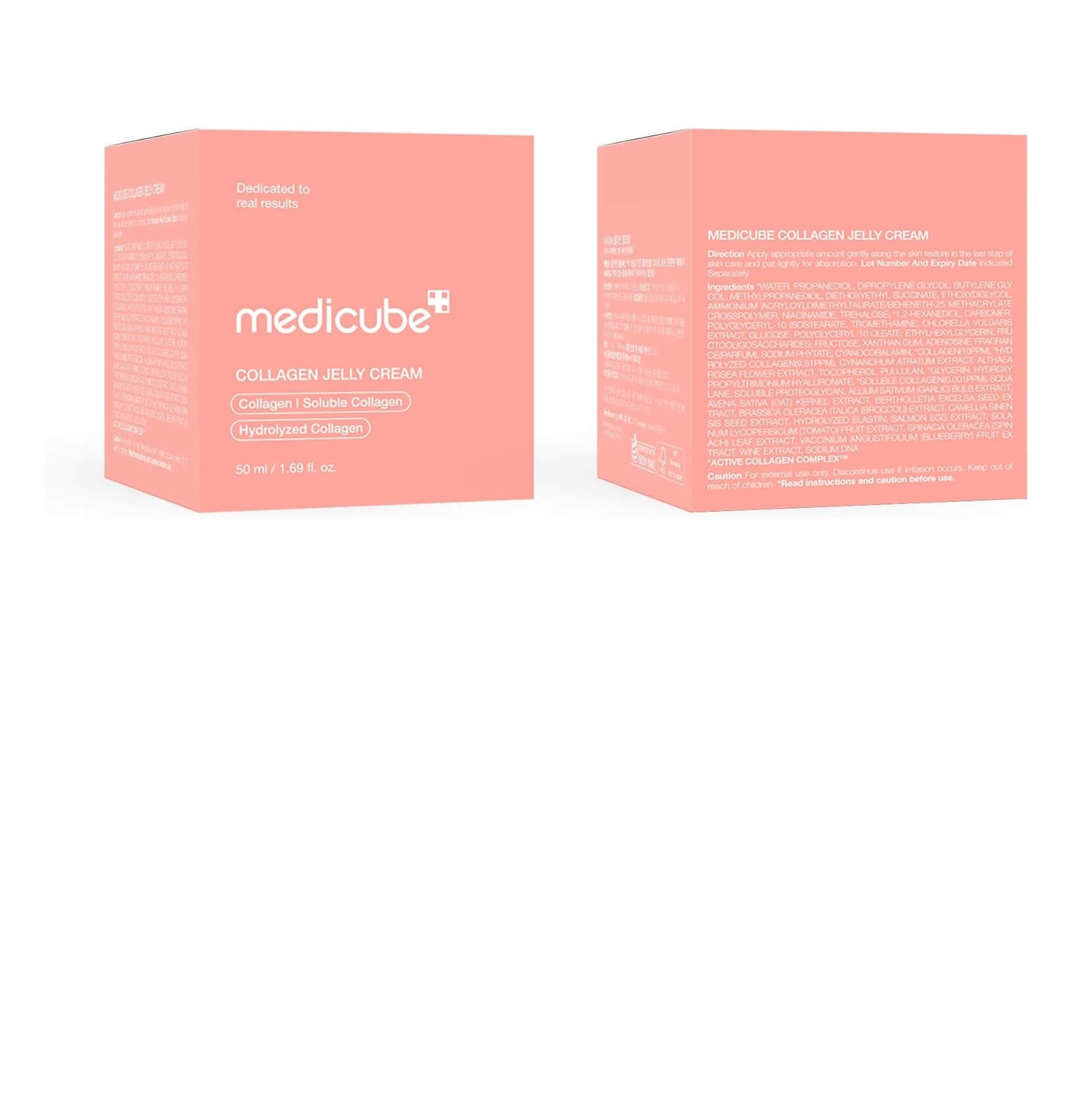 Medicube Collagen Jelly Cream- Niacinamide & Freeze-Dried Hydrolyzed Collagen - Boosts skin's barrier hydration and gives 24h Glow & Lifted Look - No artificial color, Korean skincare (3.71 fl.oz.)