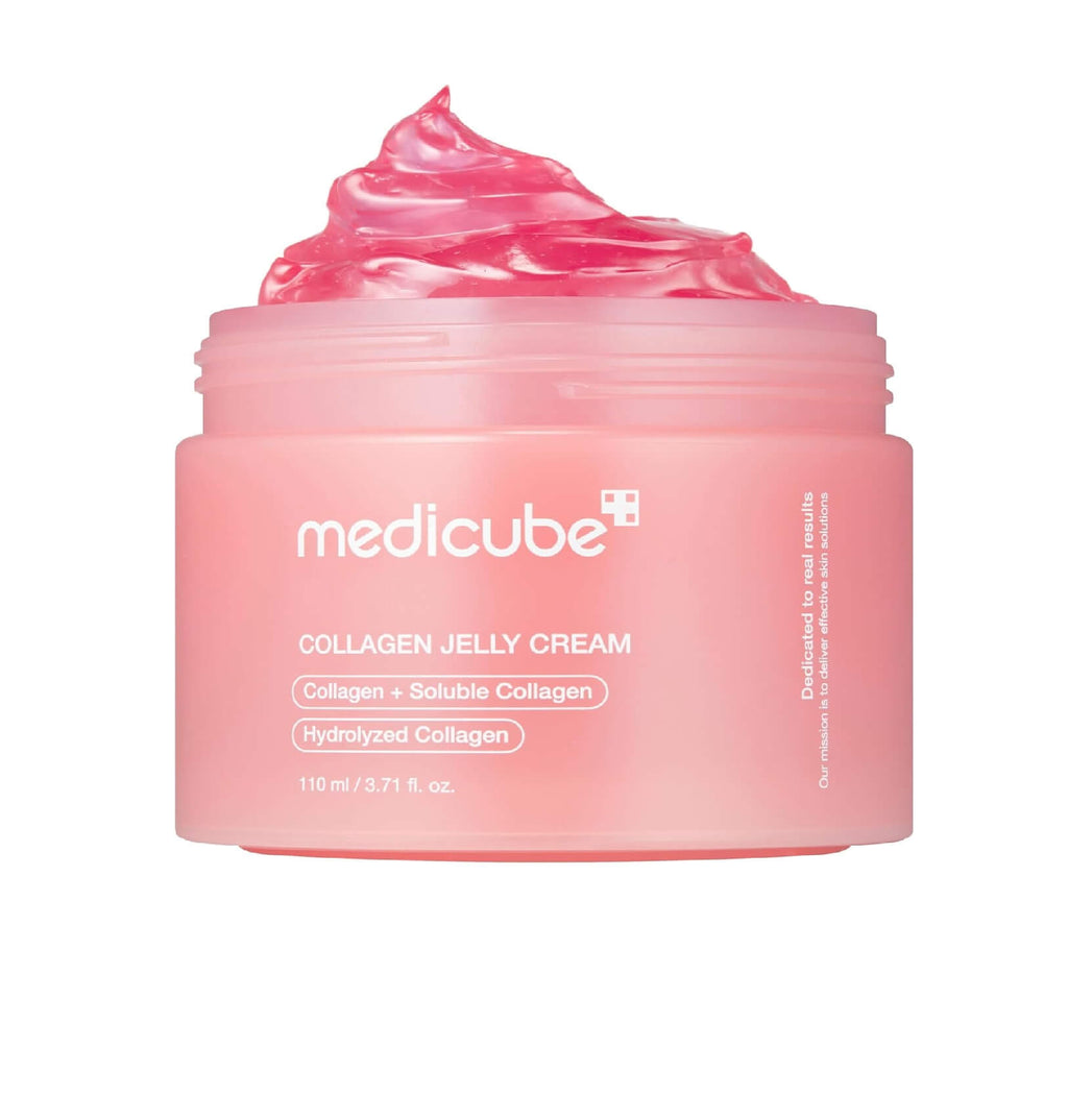 Medicube Collagen Jelly Cream- Niacinamide & Freeze-Dried Hydrolyzed Collagen - Boosts skin's barrier hydration and gives 24h Glow & Lifted Look - No artificial color, Korean skincare (3.71 fl.oz.)
