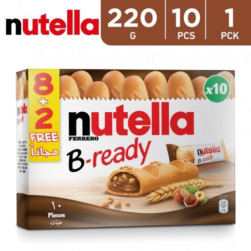 NUTELLA B READY 220 G (8 + 2 FREE)