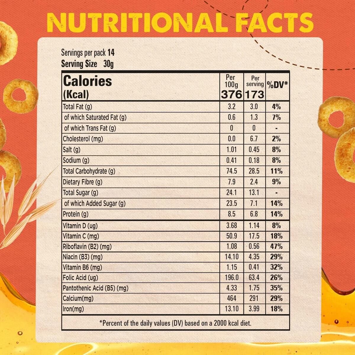 Nestle Cheerios Honey Cereal 375 g