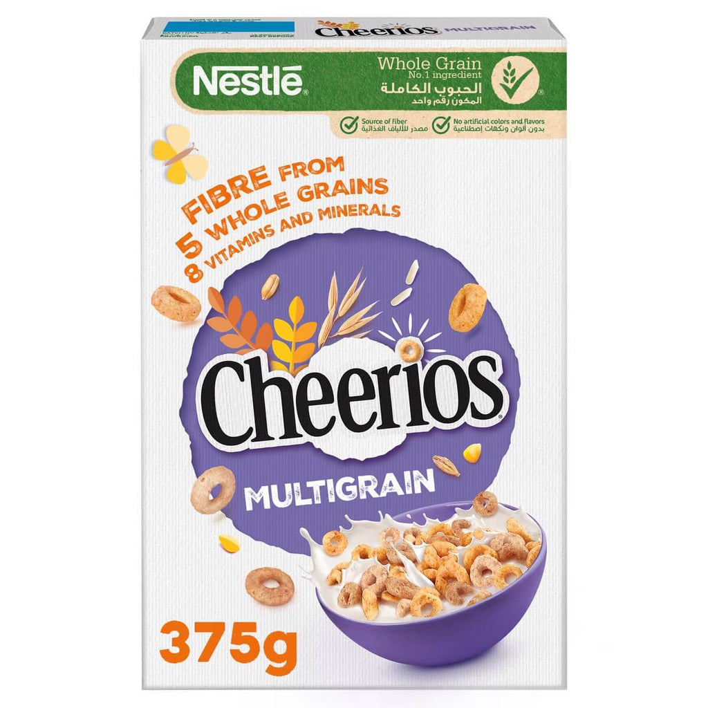 Nestle Cheerios Multi Whole Grains Breakfast Cereal 375g