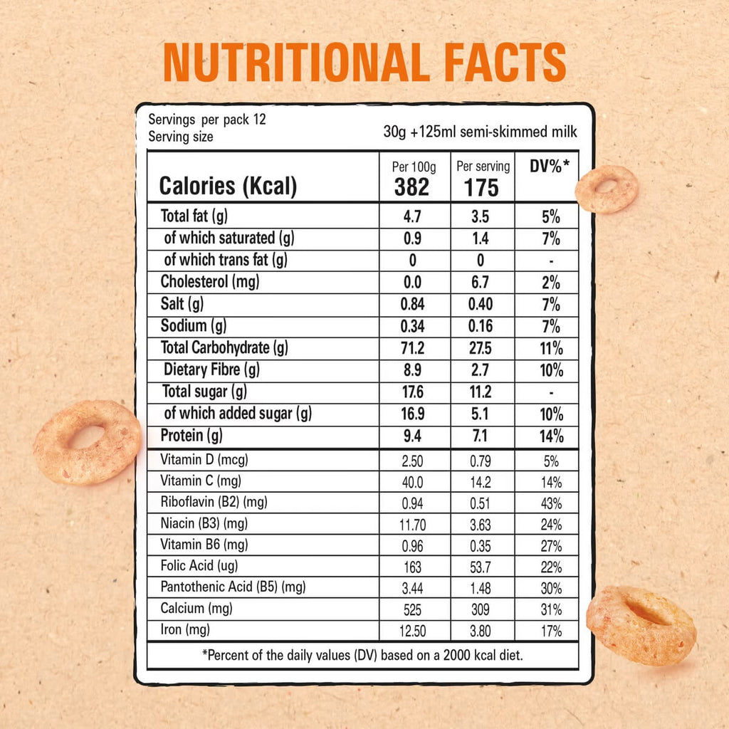 Nestle Cheerios Multi Whole Grains Breakfast Cereal 375g