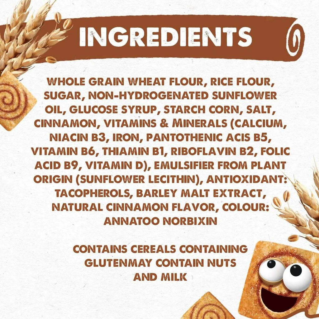 Nestle Cini Minis Cinnamon Breakfast Cereal 375g
