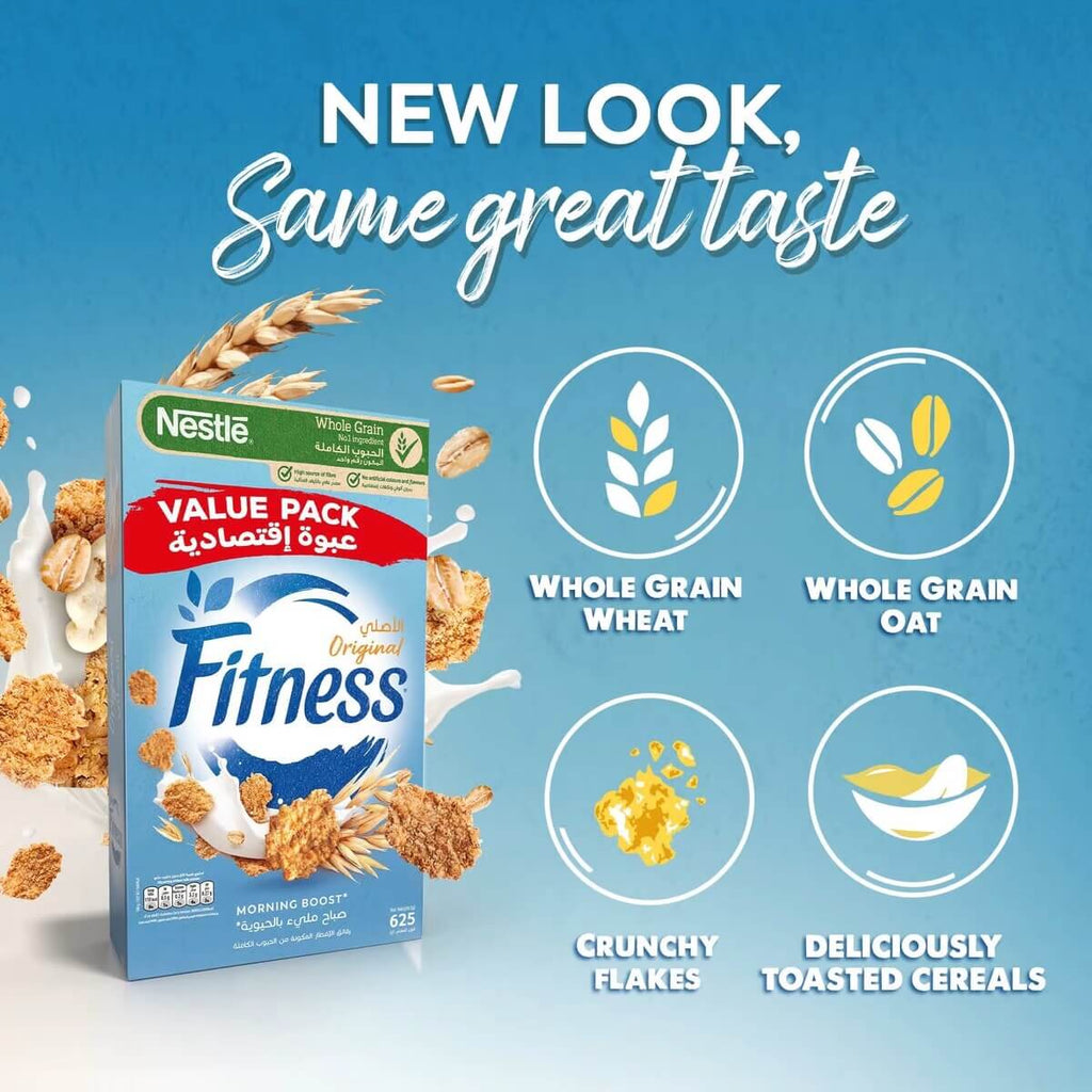 Nestle Fitness Original Breakfast Cereal Pack 625g