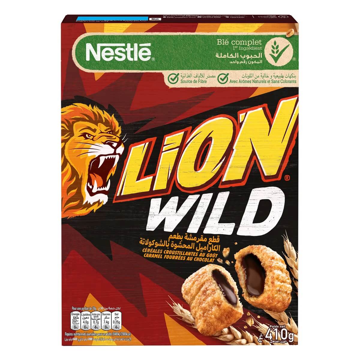 Nestle Lion Wild Cereal Caramel _ Chocolate 410g