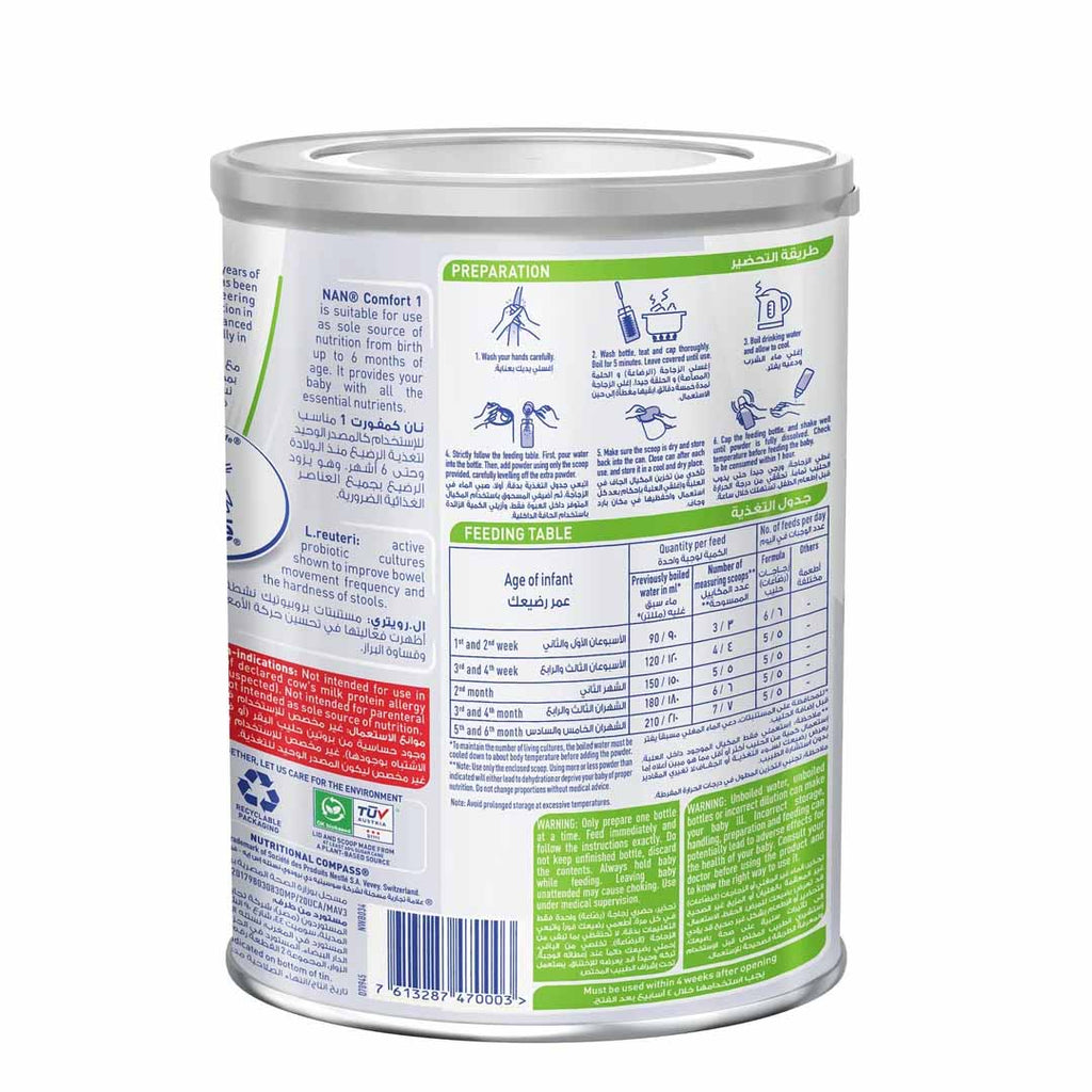Nestle NAN Comfort 1 Starter Infant Formula 800g