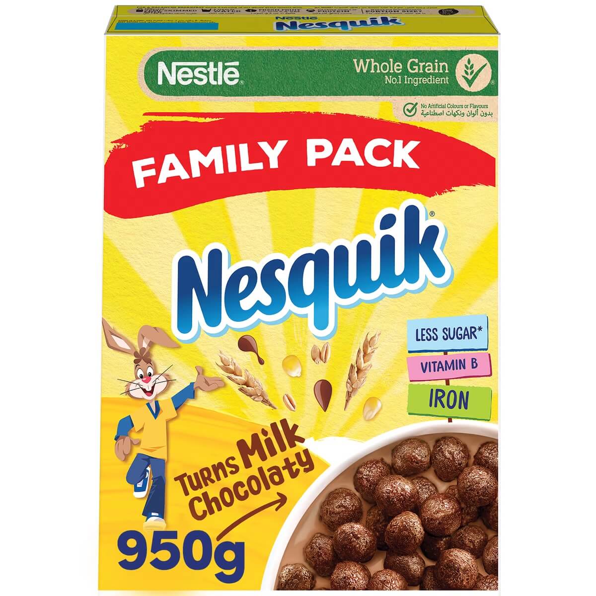 Nestle Nesquik Chocolate Breakfast Cereal 950g