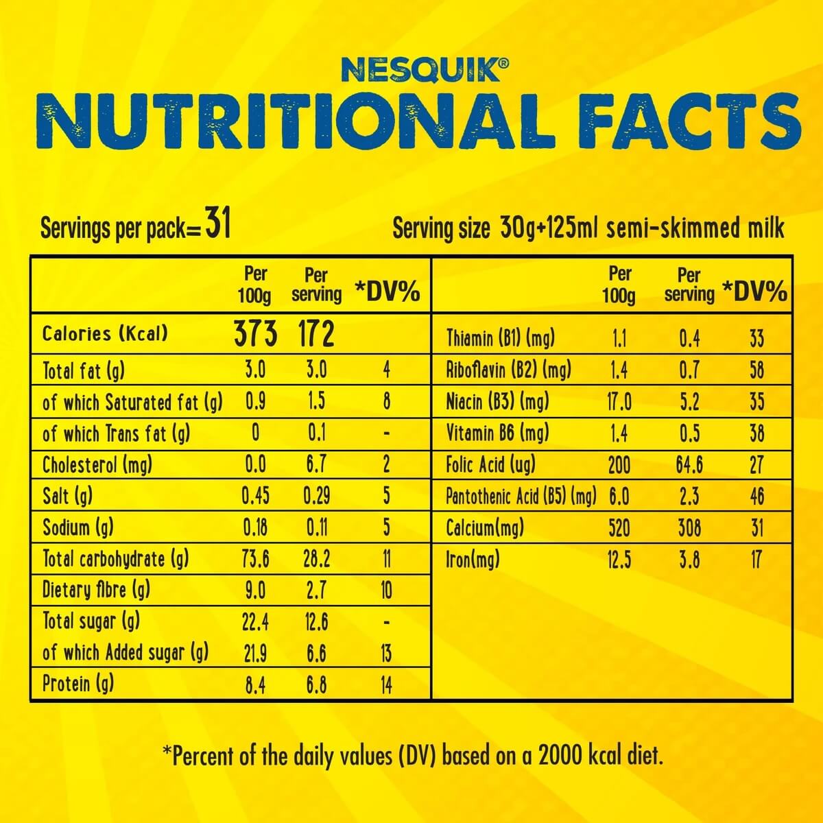 Nestle Nesquik Chocolate Breakfast Cereal 950g
