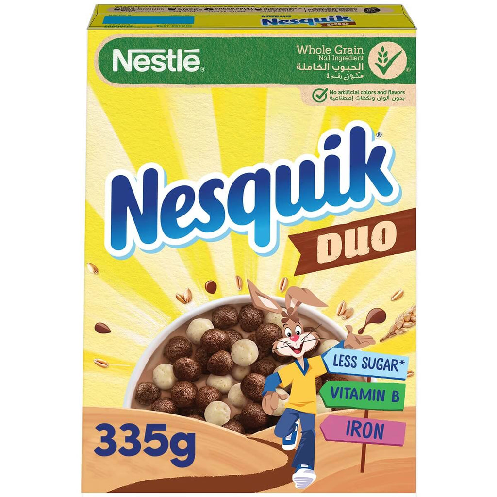 Nestle Nesquik Duo Breakfast Cereal 335g