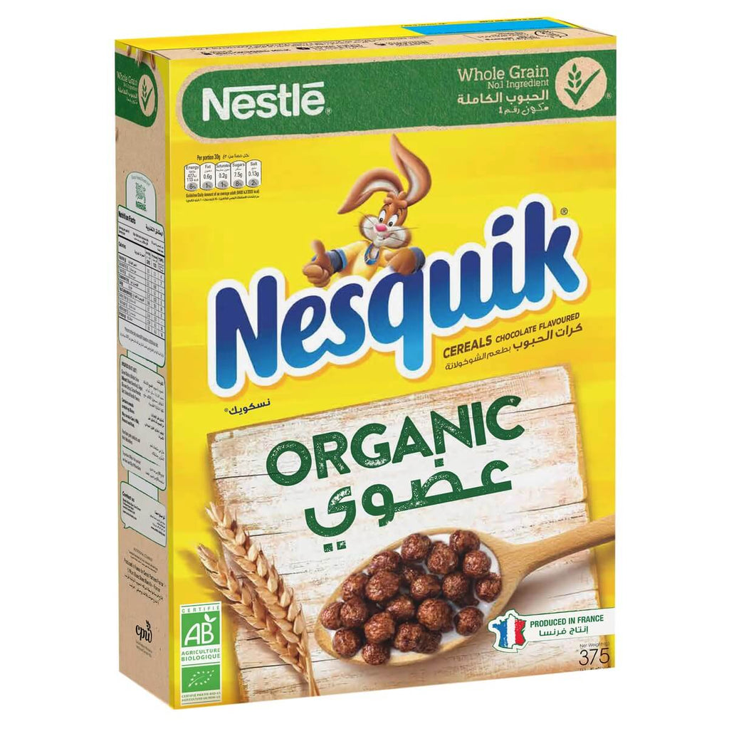 Nestle Nesquik Organic Cereals Made with Whole Grain 375g