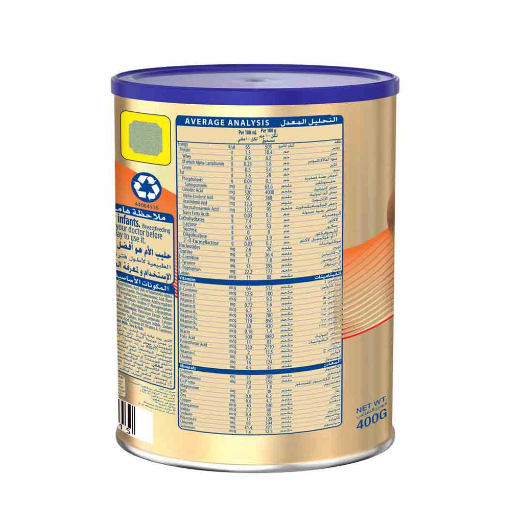 Nestle S26 Gold Stage 1 Starter Infant Formula From 0-6 Months 400g