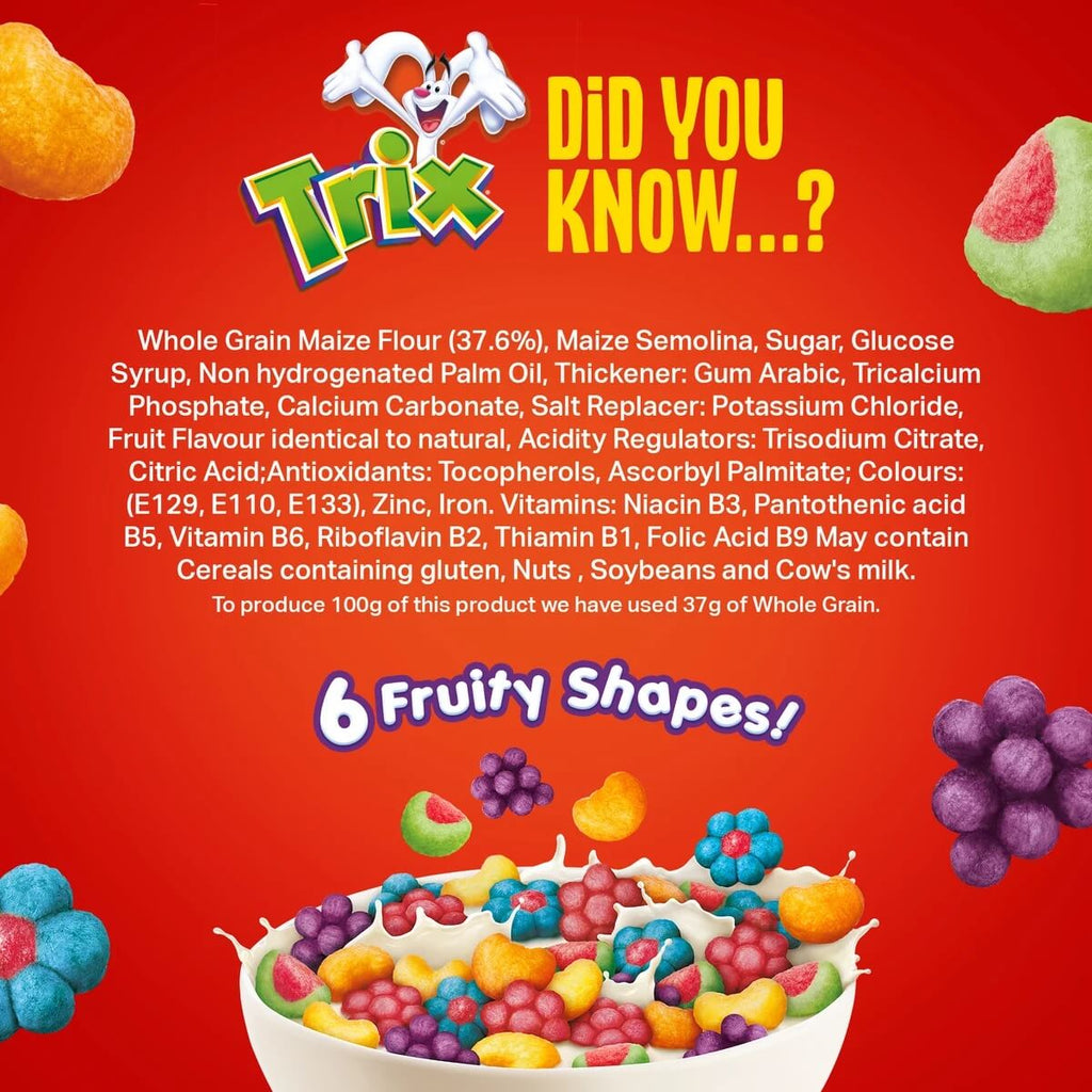 Nestle Trix 6 Fruity Shaped Breakfast Cereal 330g